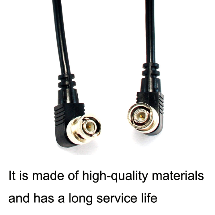 BNC Male to Male Elbow Audio and Video Cable Coaxial Cable, Length:, 0.5m, 1m, 1.5m, 2m, 3m BNC Male to Male Elbow Audio and Video Cable Coaxial Cable, Length:, 0.5m, 1m, 1.5m, 2m, 3m